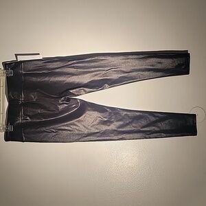 TSFUL Womans Black Tummy Control, High Waist Pleather Leggings, Size: XL, NWT